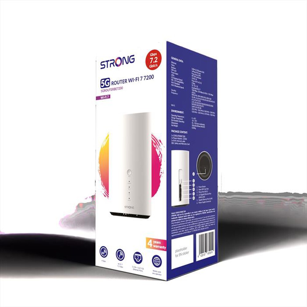 Immagine del prodotto STRONG - Router 5GROUTERBE7200-BIANCO