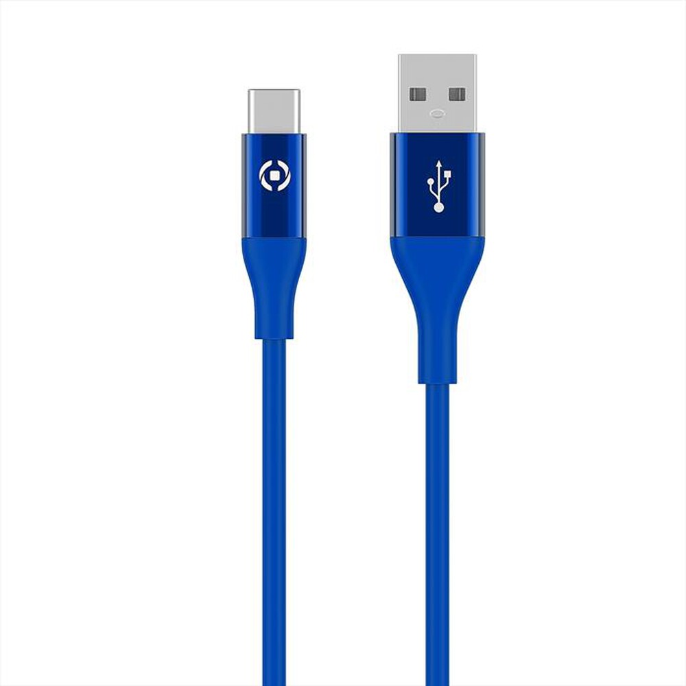 "CELLY - USBTYPECCOLORBL CAVO USB-C COLORE BLU-Blu/Silicone"