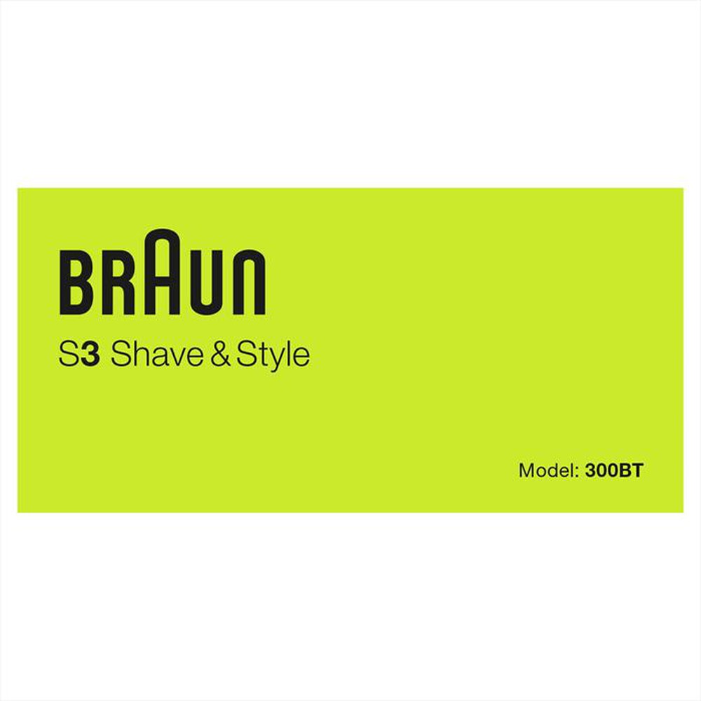 "BRAUN - SERIES 3 300BT-NERO"