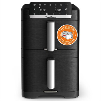 MOULINEX - Friggitrice ad aria con doppia resistenza EZ7568F0-Nero