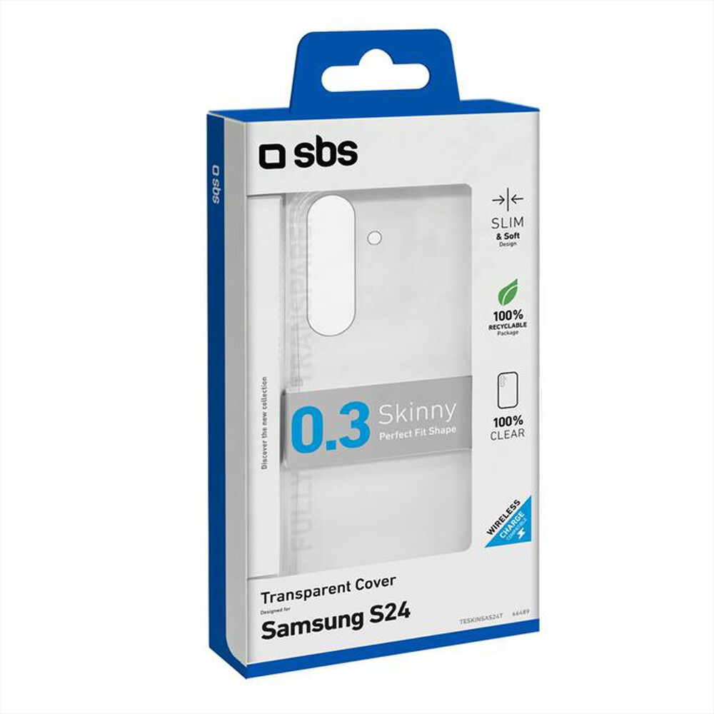 "SBS - Cover Skinny TESKINSAS24T per Samsung S24-Trasparente"