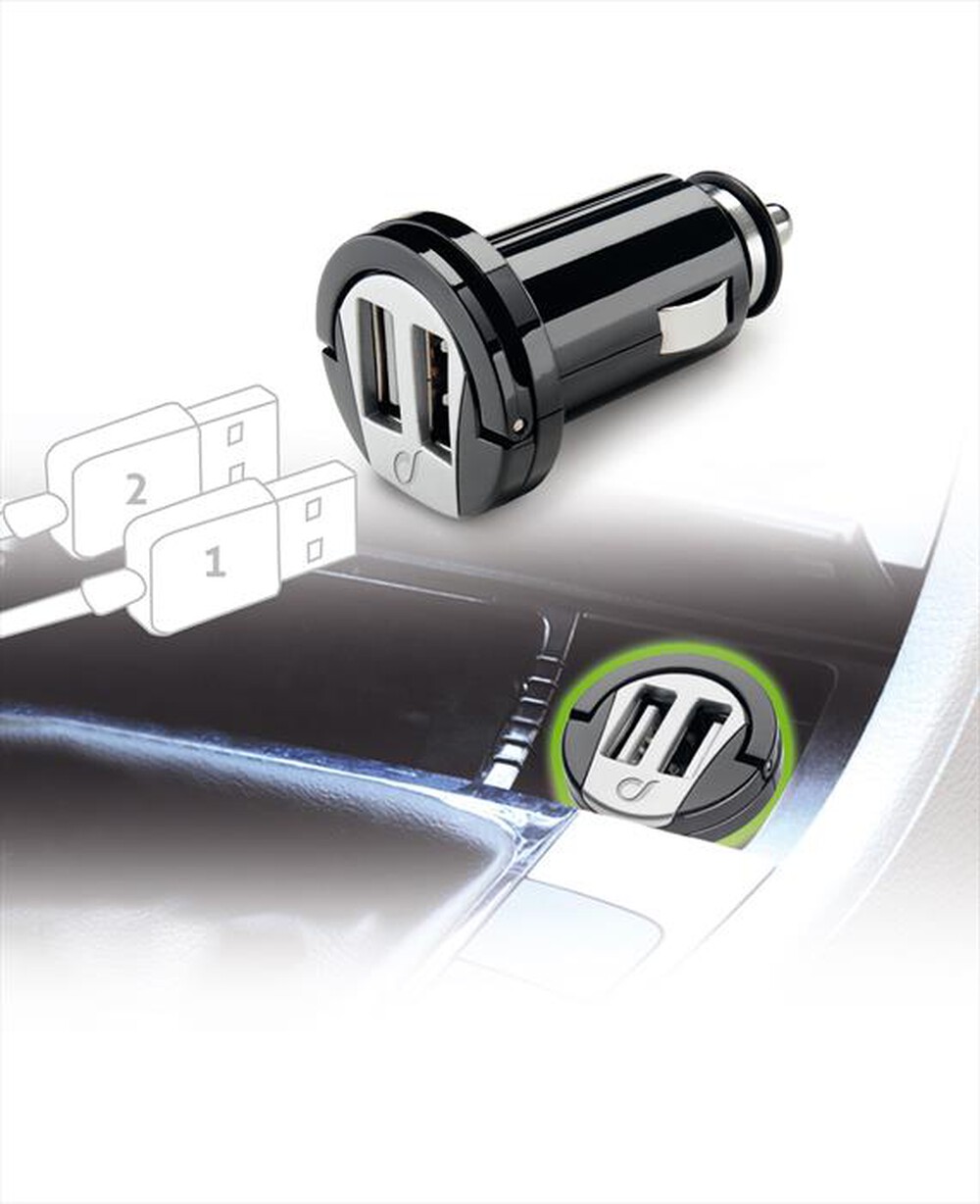 "CELLULARLINE - USB Car Charger Dual-Nero"