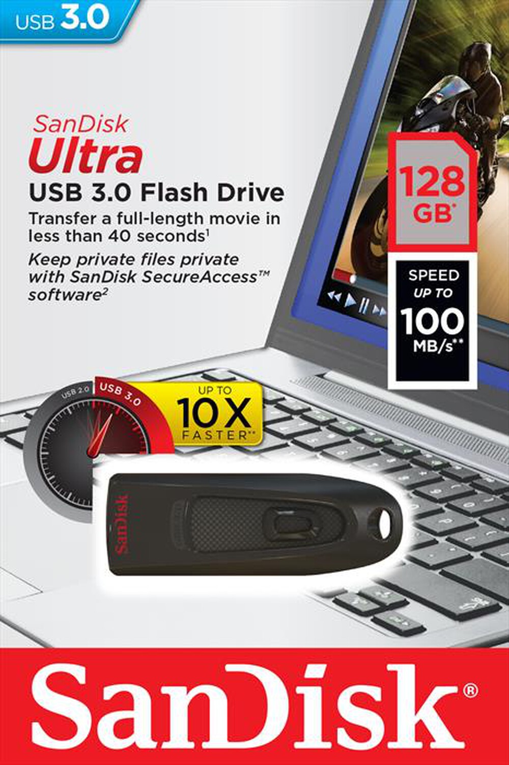 "SANDISK - USB ULTRA 128GB"
