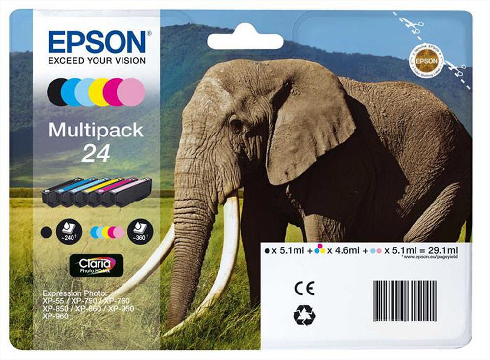 Immagine del prodotto EPSON - C13T24284021-Multipack (B,C,M,Y,LC,LM)