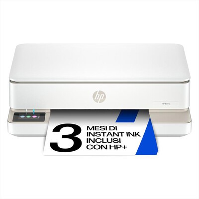 HP - Stampante ENVY 6120E 3 MESI DI INSTANT INK CON HP+-Bianco