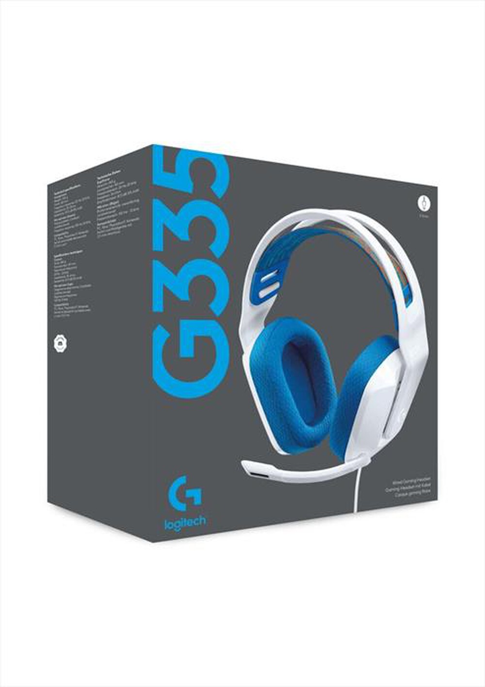 "LOGITECH - G335 Wired Gaming Headset-Bianco"