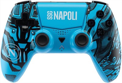 QUBICK - WIRELESS CONTROLLER VECTOR SSC NAPOLI CYBORG-Azzurro e Nero
