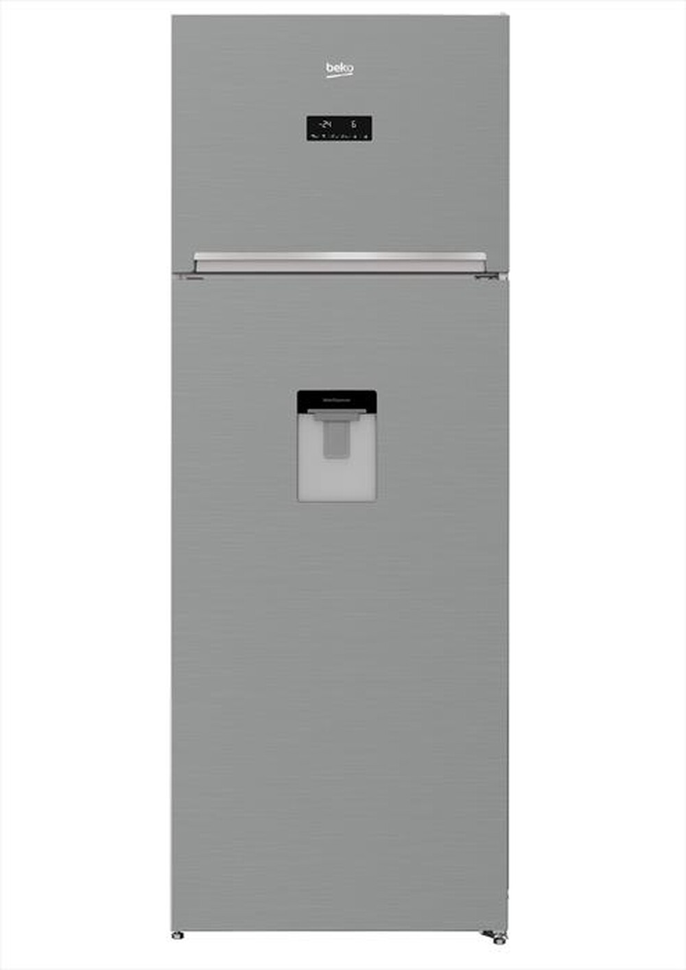 "BEKO - Frigorifero 2 porte RDNE455E30DZXBN Classe F 455lt-Metal Look"