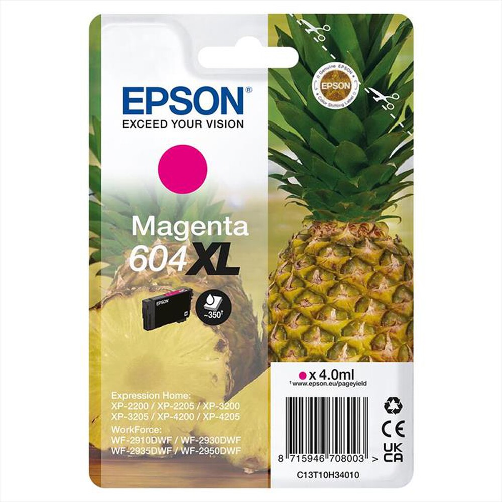 Immagine del prodotto EPSON - INK SERIE ANANAS MAGENTA 604 XL-Magenta