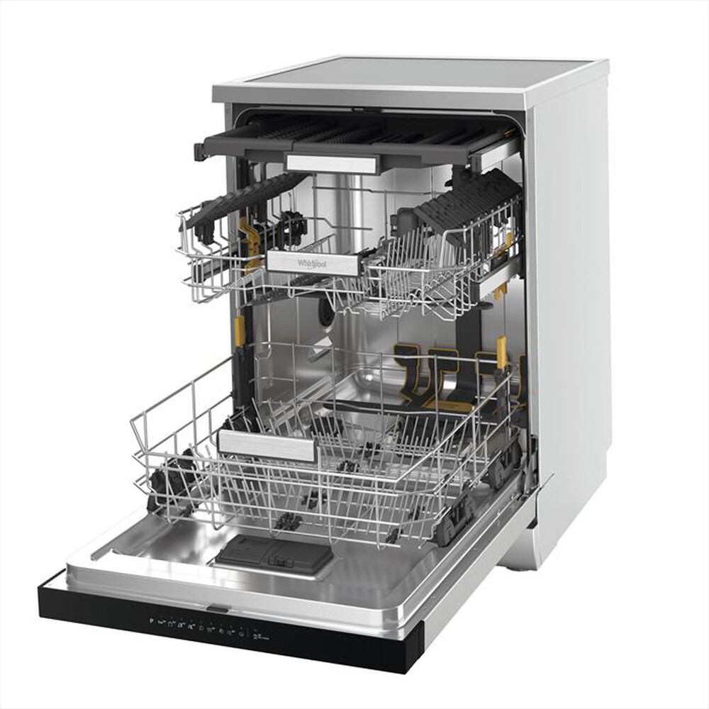 "WHIRLPOOL - Lavastoviglie MAXISPACE W7F HP43 X Classe C 15 cop-Stainless steel"