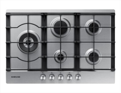 SAMSUNG - Piano cottura a gas NA75J3030AS 5 fuochi 75cm-Acciaio