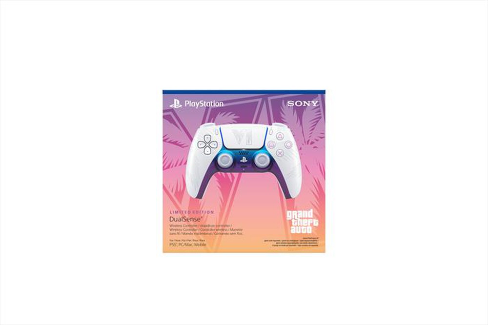 Immagine del prodotto SONY COMPUTER - Controller wireless DualSense GRAND THEFT AUTO VI-Bianco, Rosa, Blu