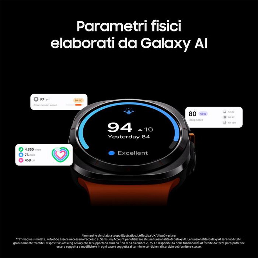 Immagine del prodotto SAMSUNG - Smartwatch GALAXY WATCH ULTRA 47MM LTE-Titanium Silver
