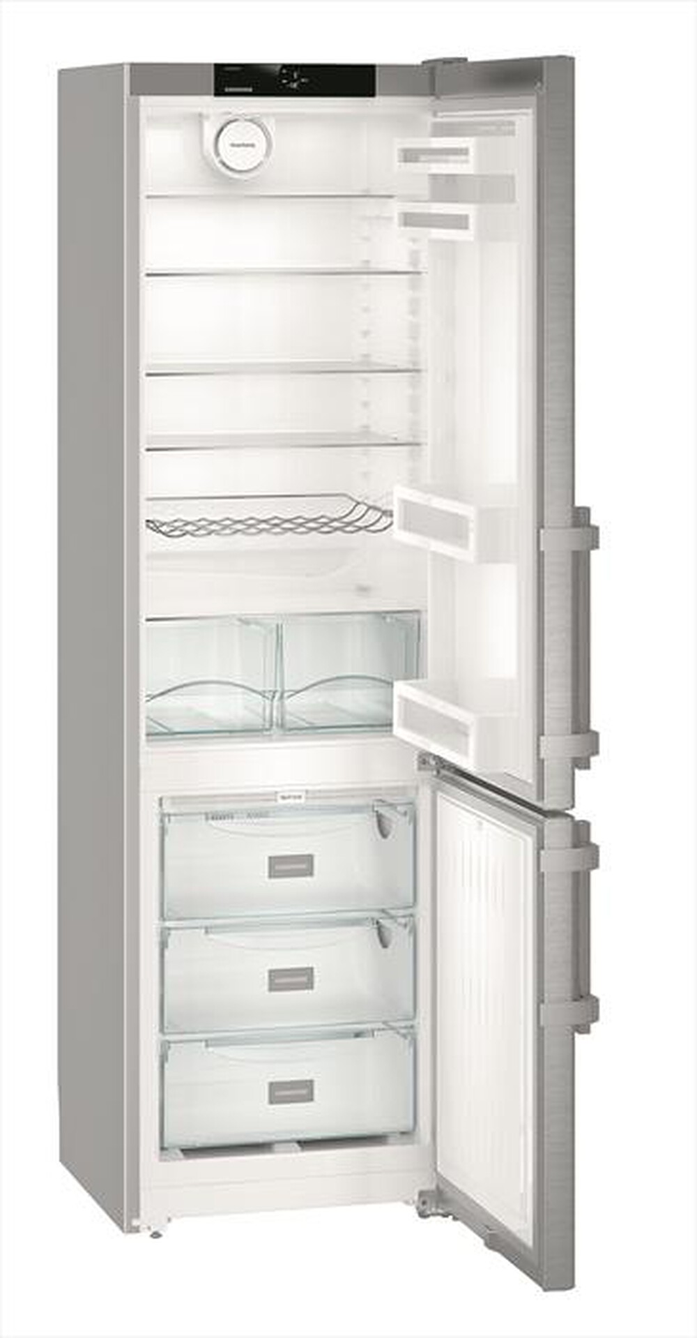 "LIEBHERR - Frigorifero combinato CNEF 4015-21 Classe E 390lt-Acciaio"