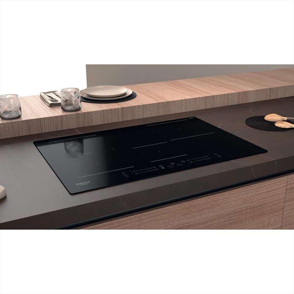 "HOTPOINT ARISTON - Piano induzione HS 1677C NE 77 cm-Nero"