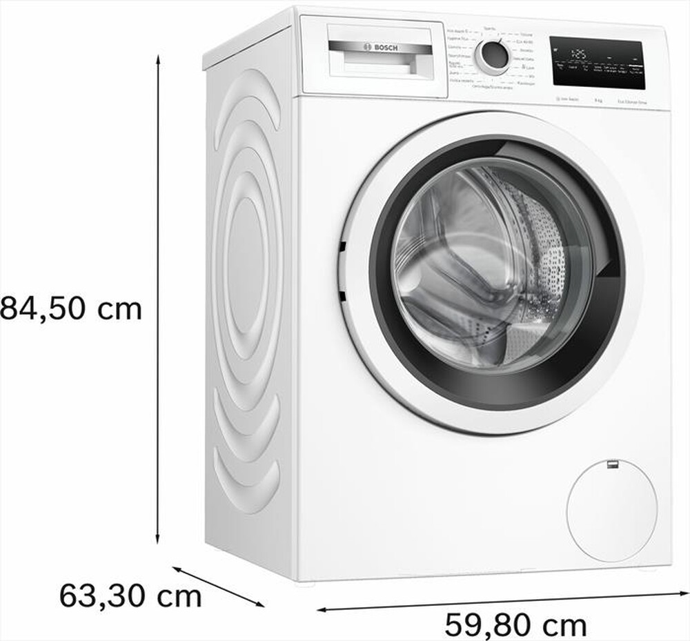 "BOSCH - Lavatrice WAN28208II 8 Kg Classe A-Bianco"