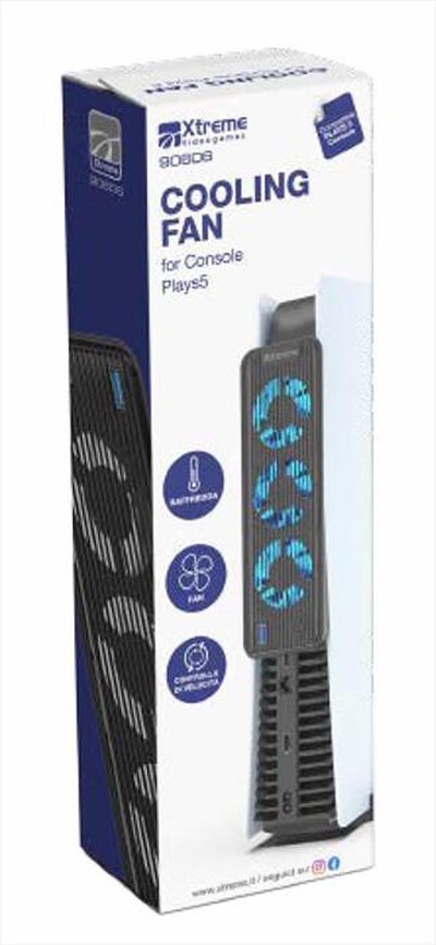 XTREME - Ventola di raffreddamento silenziosa 90606-nero