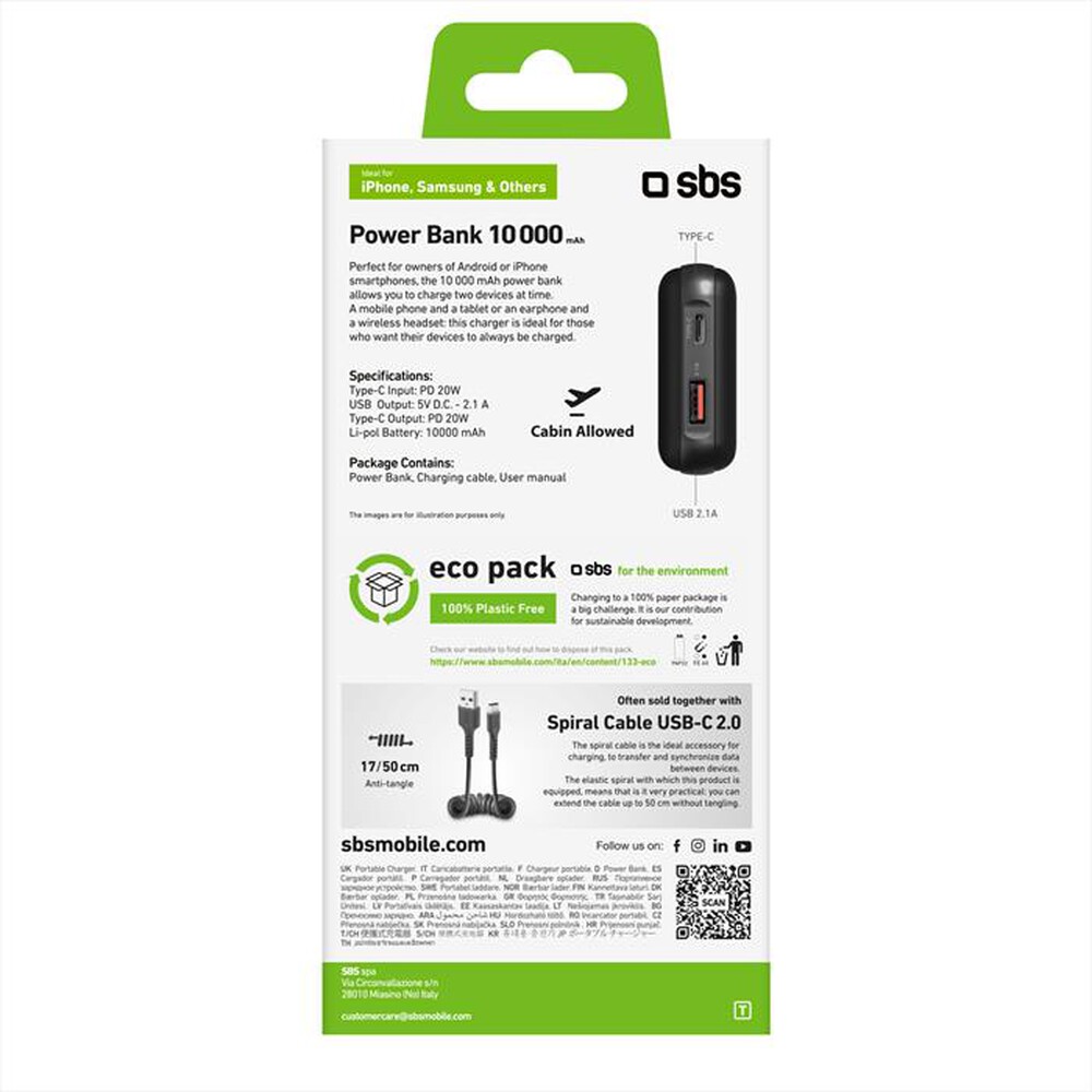 Immagine del prodotto SBS - TEBB10000PD20RUK-Nero