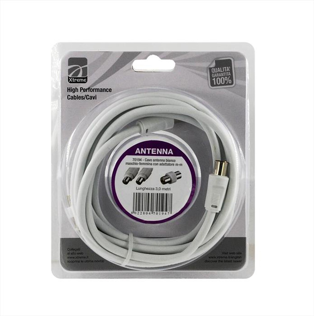 Immagine del prodotto XTREME - CAVO ANTENNA-BIANCO