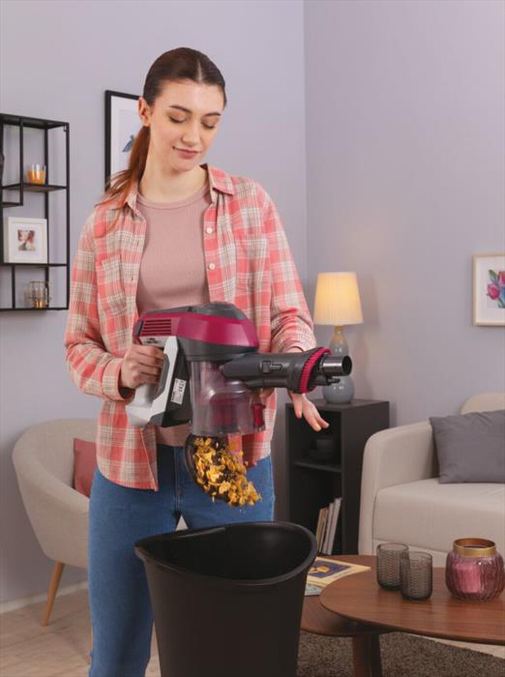 HOOVER Aspirapolvere ricaricabile HF110P 011Viola Euronics