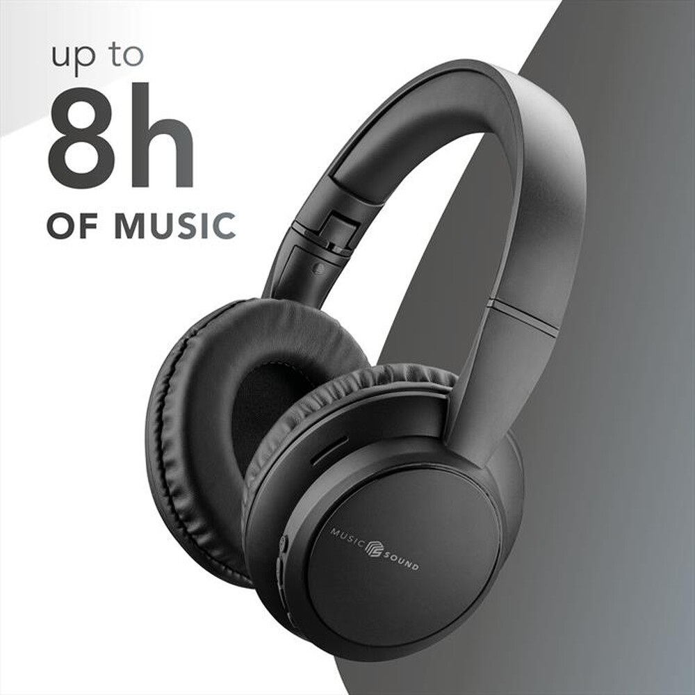 Immagine del prodotto MUSIC SOUND - Cuffie a padiglione chiuso BOOST-Black