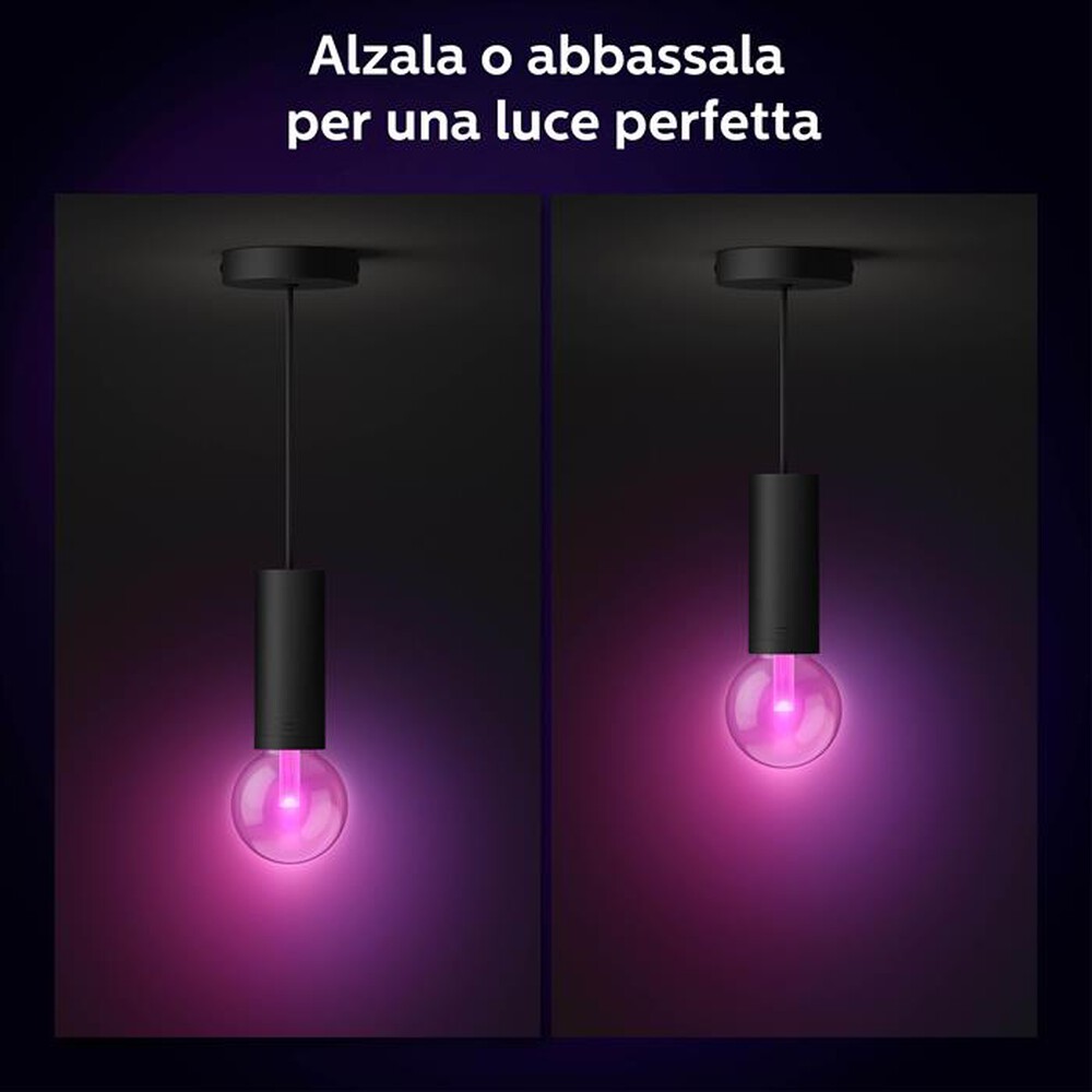 "PHILIPS - HUE LIGHTGUIDE CORDA NERA LAMPADINA NON INCLUSA-Multicolore"