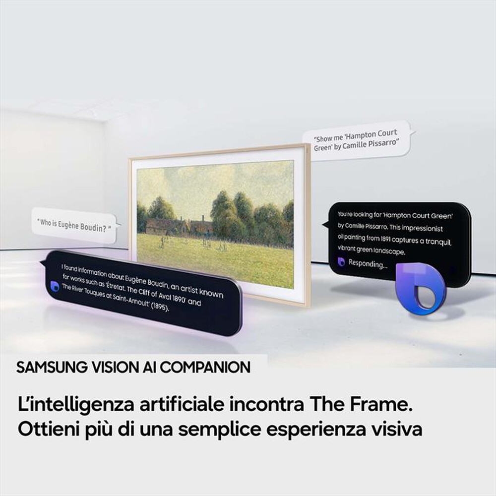 Immagine del prodotto SAMSUNG - Smart TV The Frame Pro QLED AI 65" QE65LS03HWUXZT-Black