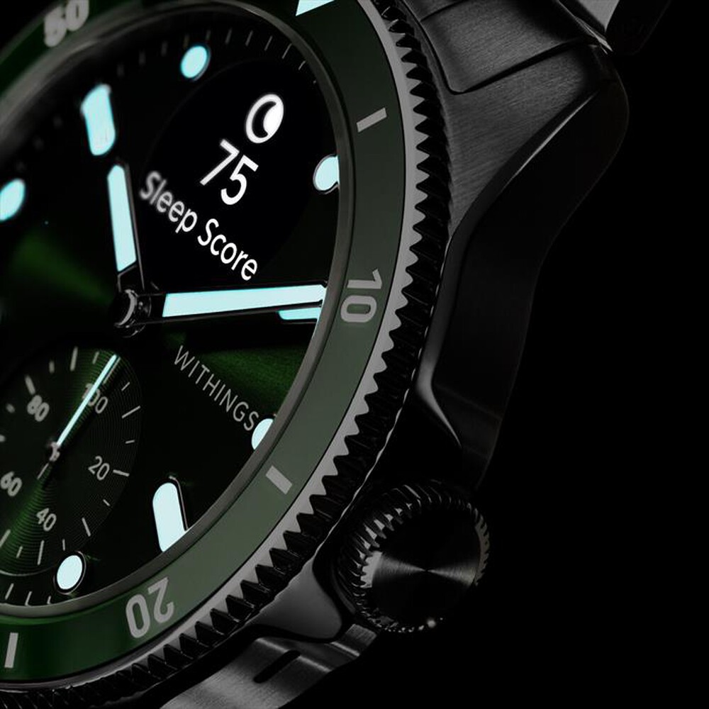 "WITHINGS - ScanWatch Nova quadrante green-Silver"