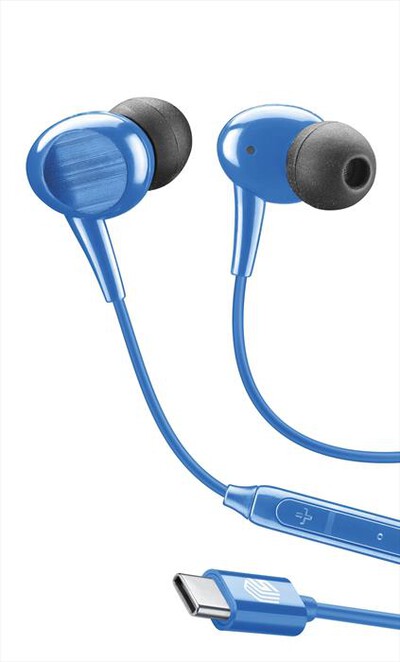 CELLULARLINE - Auricolari a filo IN-EAR AUINEARMSTYPECB-Blu