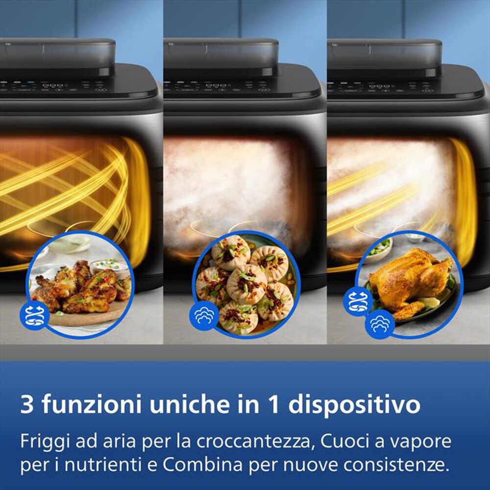 Immagine del prodotto PHILIPS - Friggitrice ad aria AIRFRYER Serie 5000 NA565/02-Inox