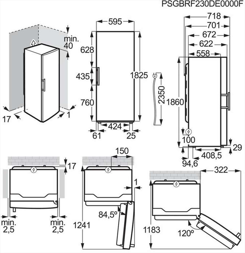 Immagine del prodotto ELECTROLUX - Congelatore verticale LUT6NE28U Classe E 280 lt-Inox