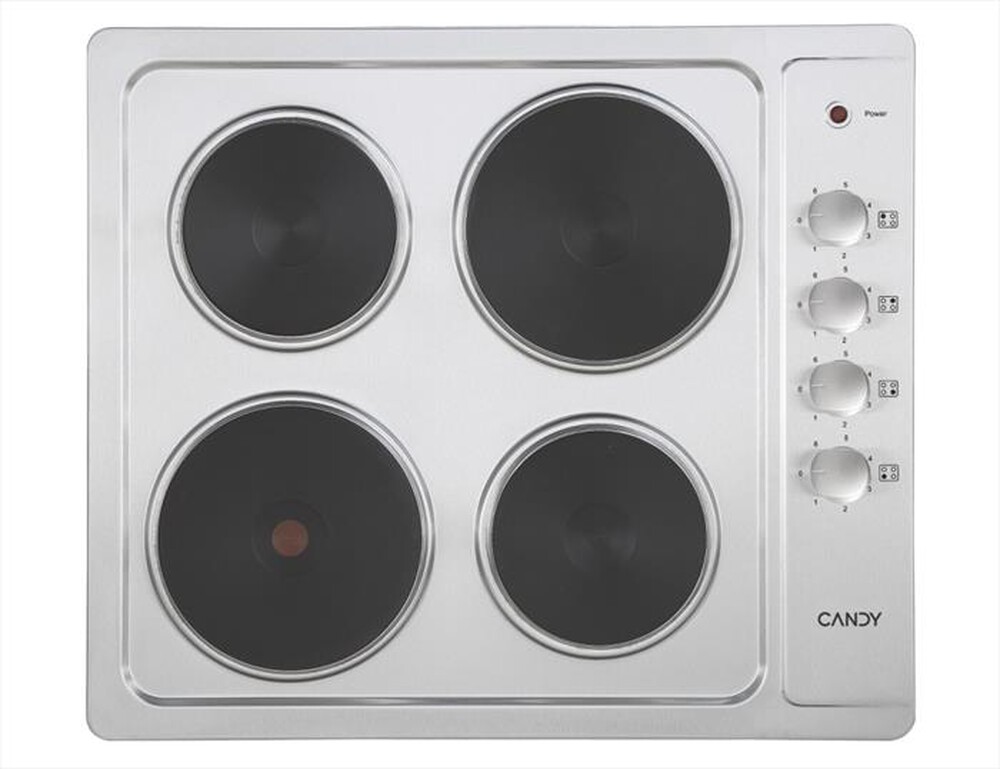CANDY - Piano cottura elettrico CLE64KX-Acciaio inox