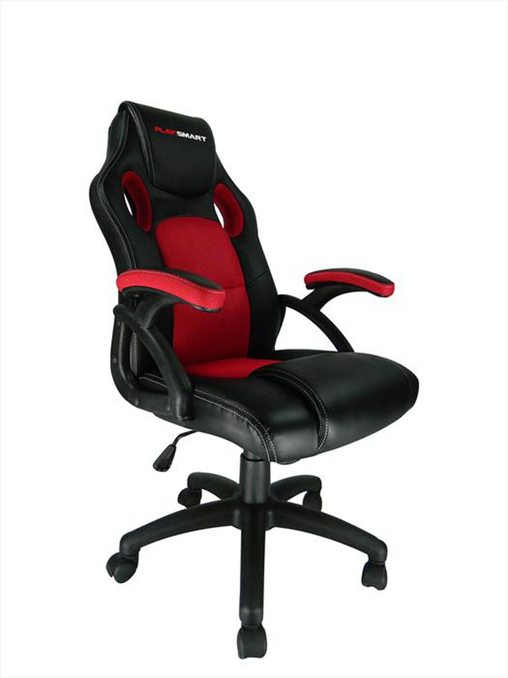 "GO!SMART - PLAYSMART SUPERIOR PC GAMING CHAIR RED-Red"