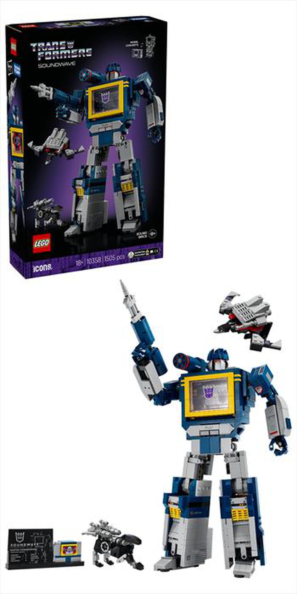 Immagine del prodotto LEGO - ICONS Transformers: Soundwave 10358