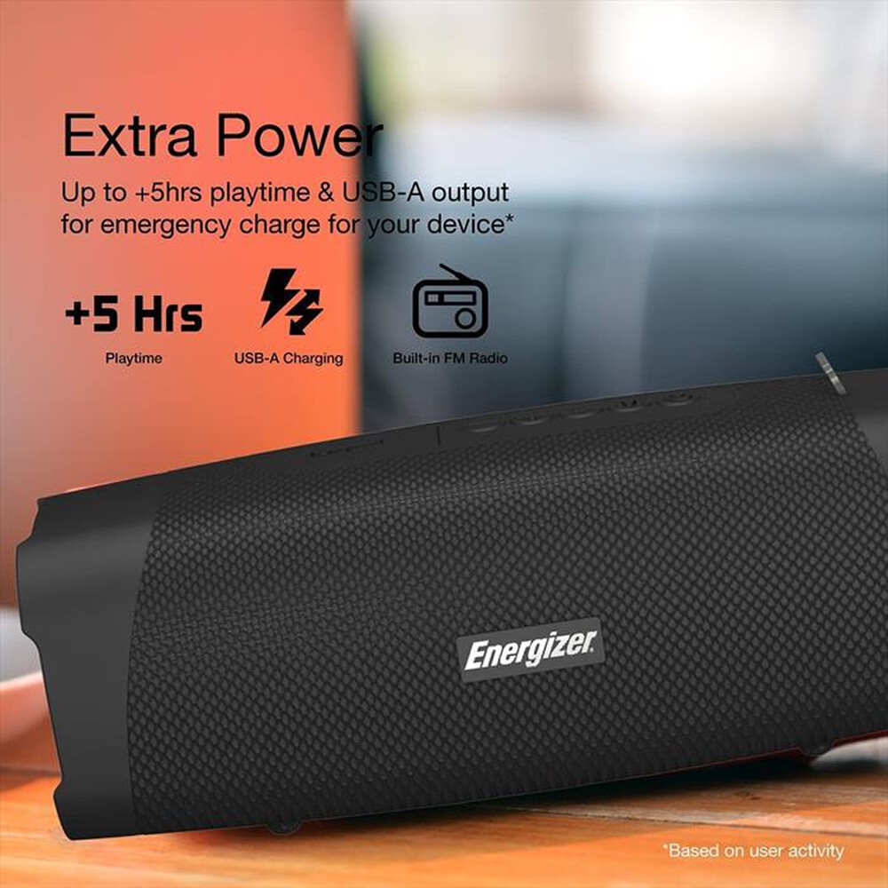 Immagine del prodotto ENERGIZER - BTS105 SPEAKER PORTATILE BLUETOOTH-NERO