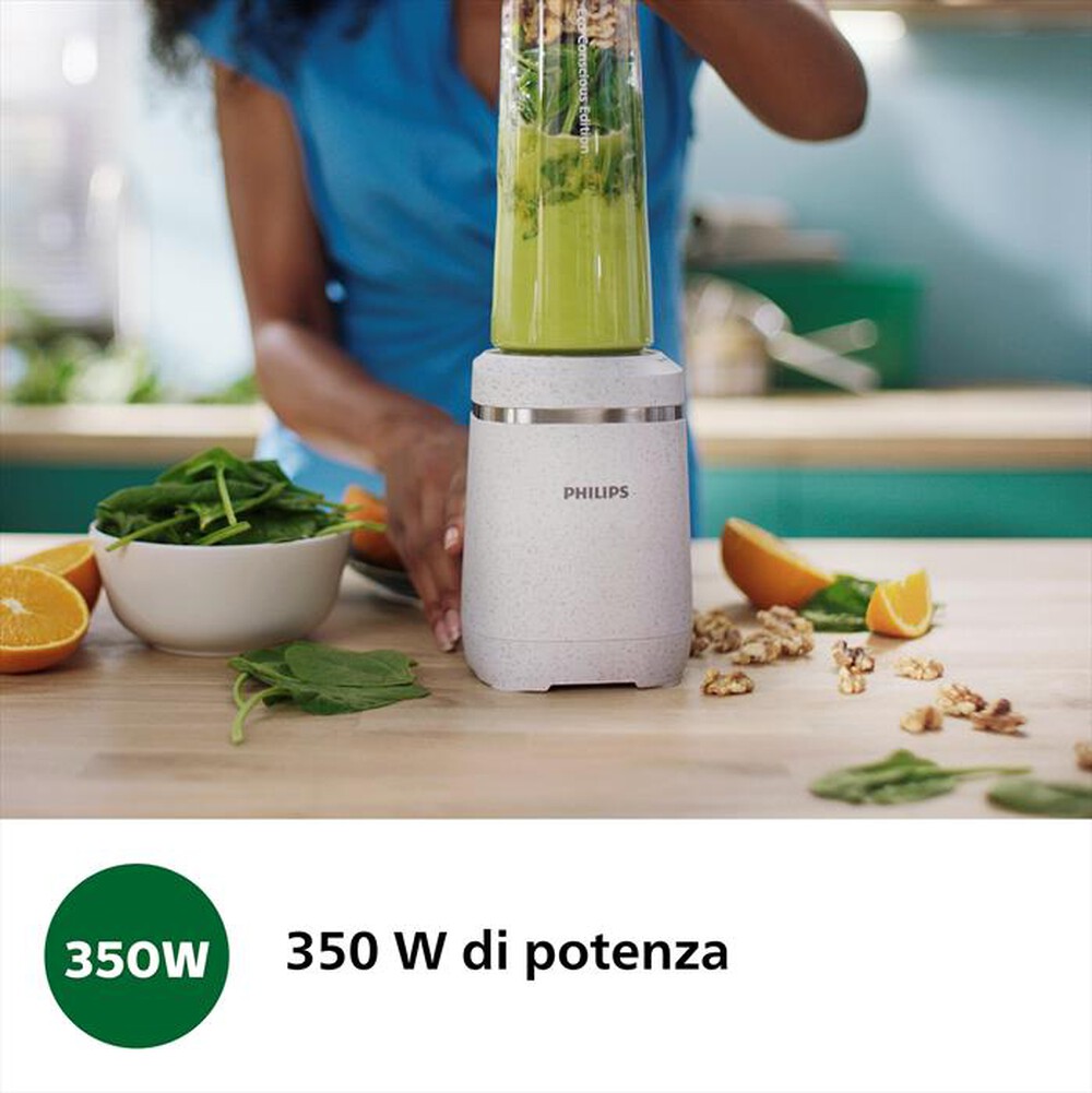 "PHILIPS - Frullatore ECO CONSCIOUS EDIT.SERIE 5000 HR2500/00-Crema"