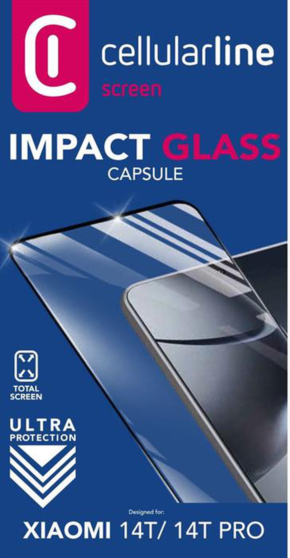 Immagine del prodotto CELLULARLINE - IMPACT GLASS CAPSULE - XIAOMI 14T/14T PRO-Trasparente
