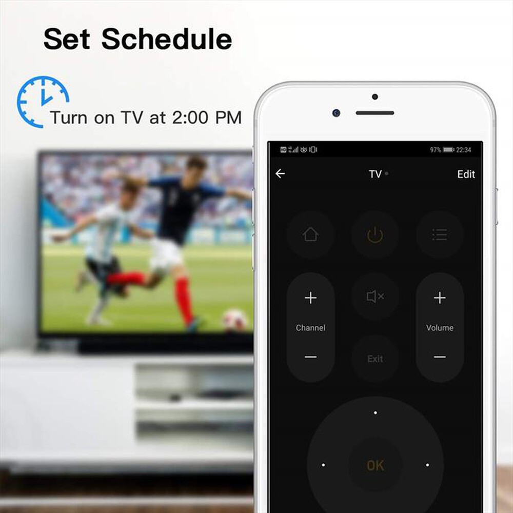 Immagine del prodotto WOOX - R4294 REMOTE CONTROL IR CONNESSIONE WIFI-NERO