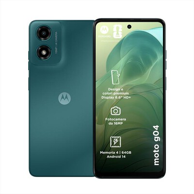 MOTOROLA - Smartphone MOTO G04 4/64GB-Sea Green