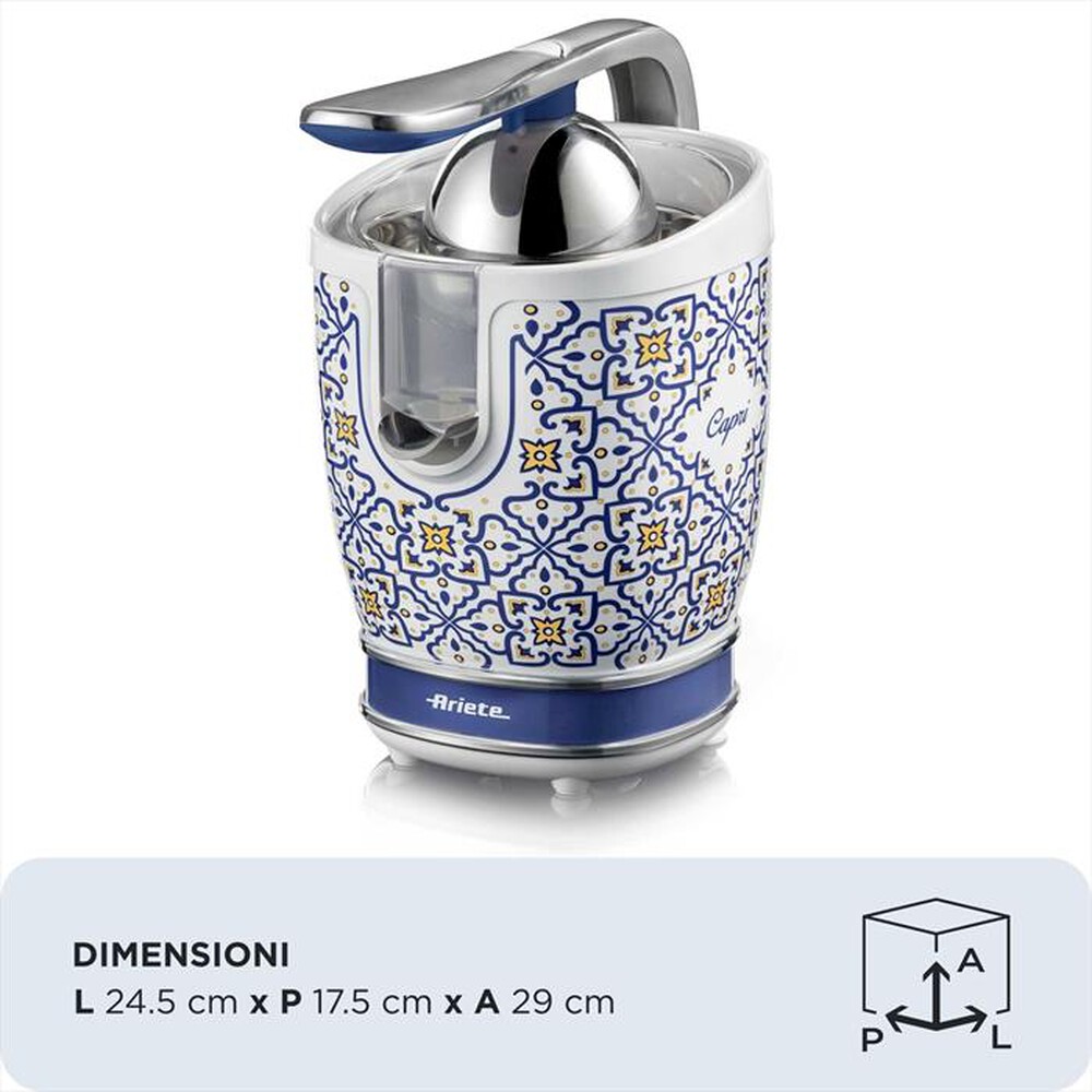 Immagine del prodotto ARIETE - 0413/0C Spremiagrumi elettrico Capri-Blue,Multicolour