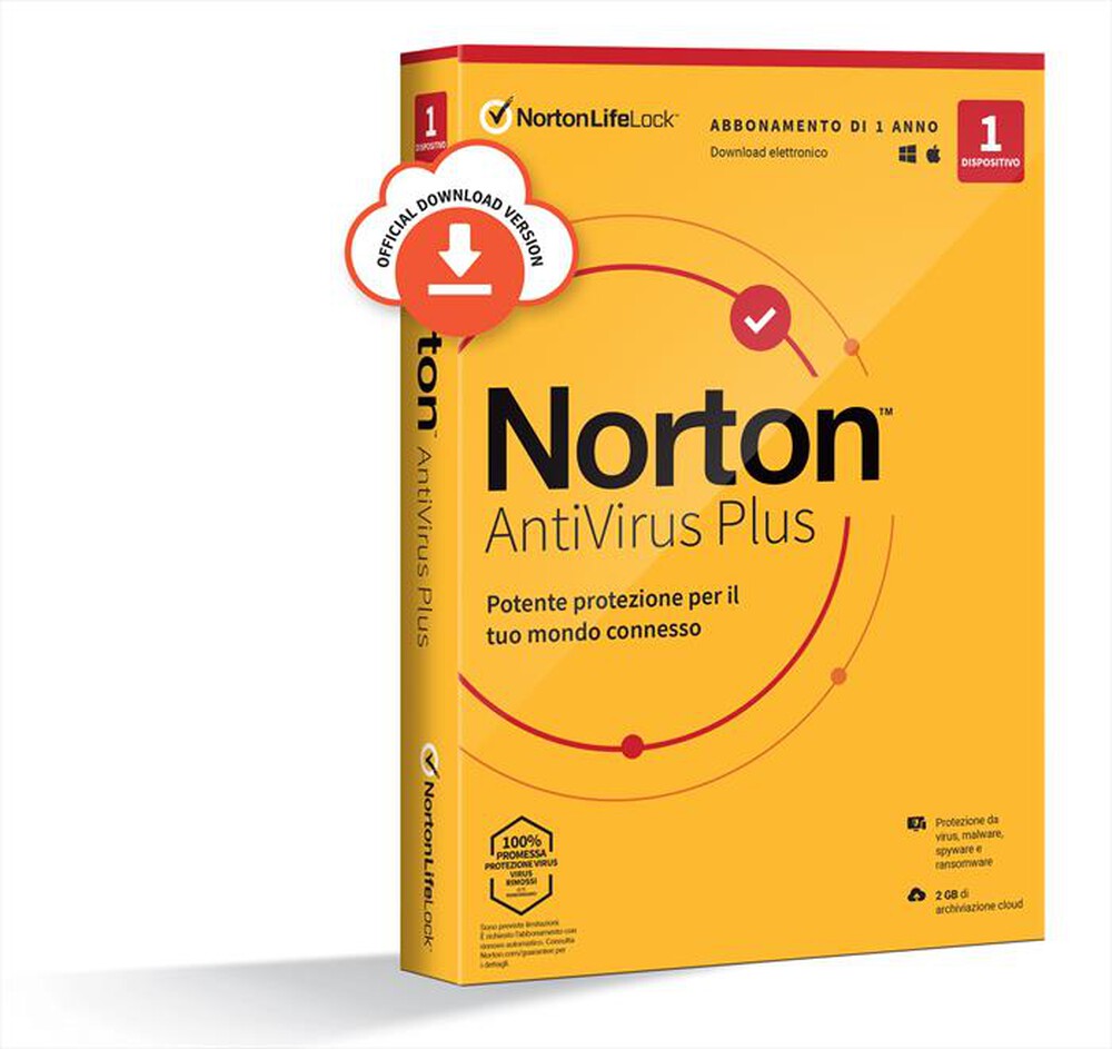 Immagine del prodotto NORTON - Norton Antivirus Plus 2021 1 Dispositivo