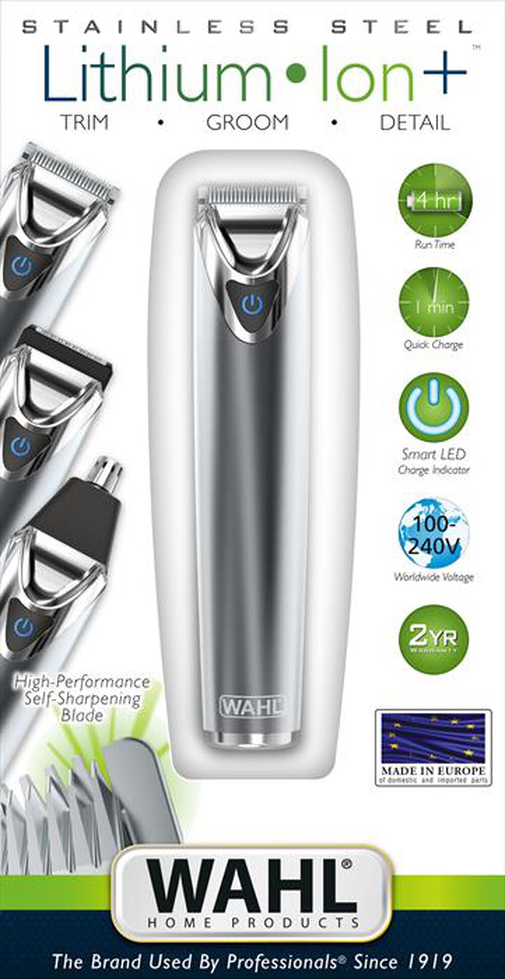 "WAHL - Stainless Steel Regolabarba - Kit Multigrooming"
