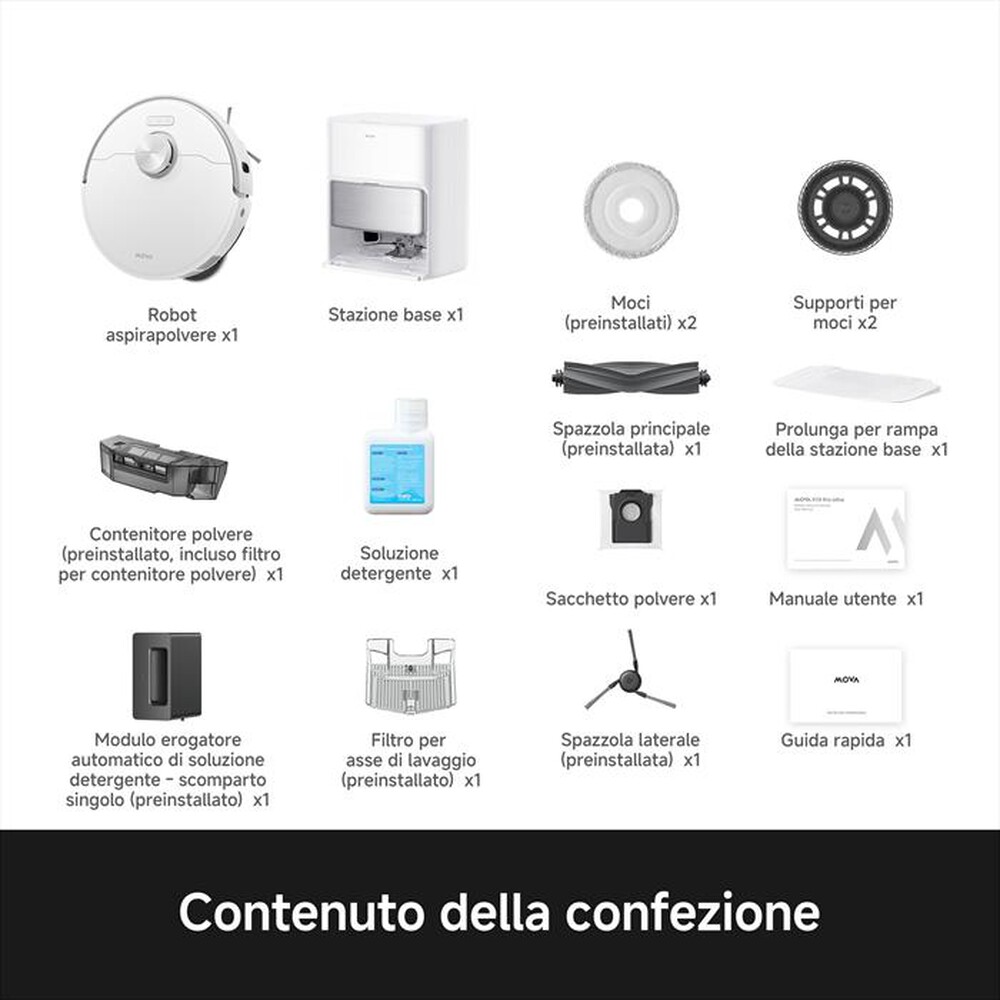 Immagine del prodotto MOVA - Aspirapolvere robot P70 PRO ULTRA VIM-Bianco
