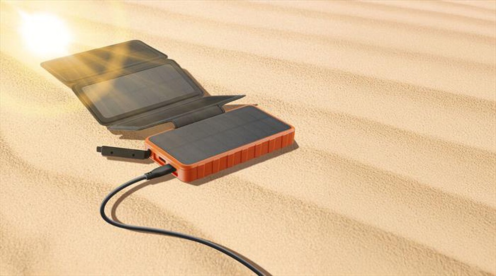 Immagine del prodotto CELLULARLINE - POWER BANK SOLAR PRO 4 PANNELLI SOLARI ETFE 1.5W-Arancione
