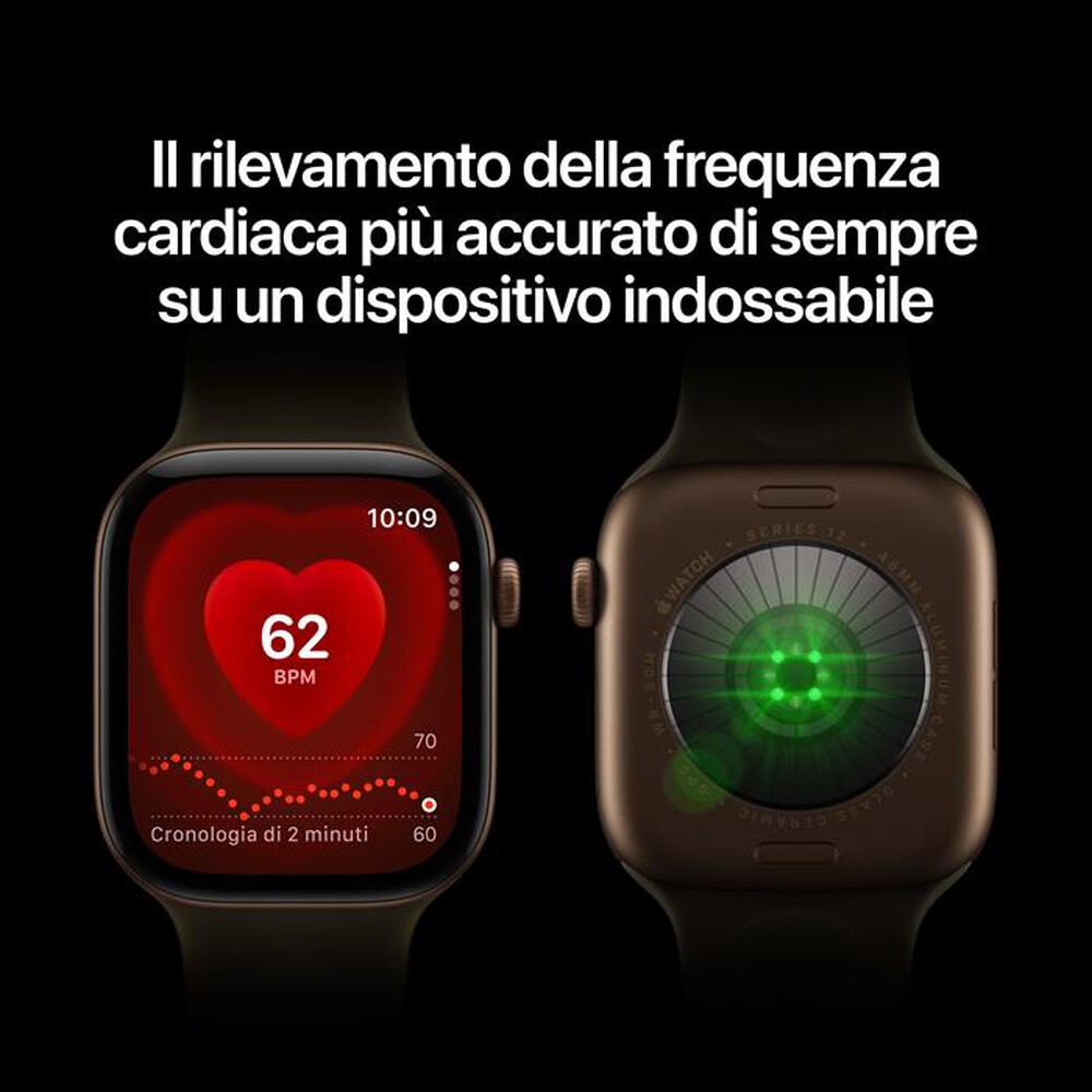 Immagine del prodotto APPLE - Watch Series 12 GPS 42mm Alluminio Grigio Siderale-Sport Band Blu marino - S/M
