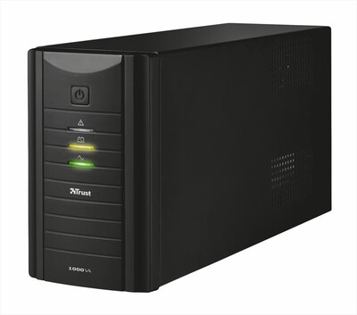 TRUST - 1000VA UPS 2XWALLSCKT IT - Black