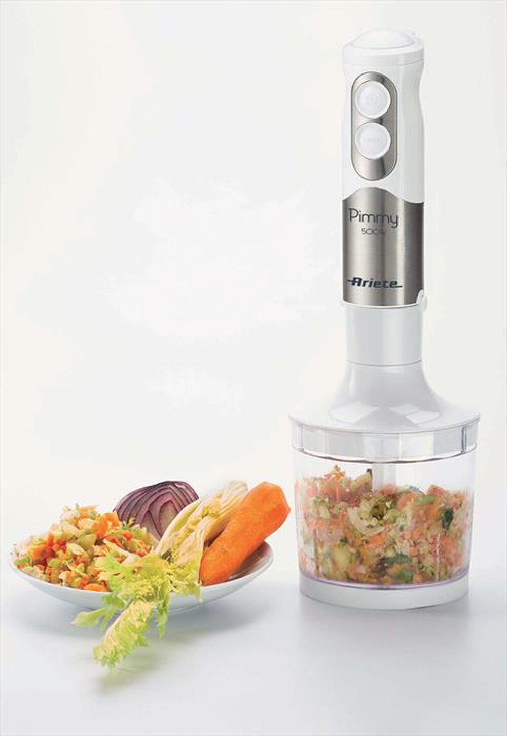"ARIETE - 886 Pimmy 500w 3 in 1-Stainless steel, Bianco"