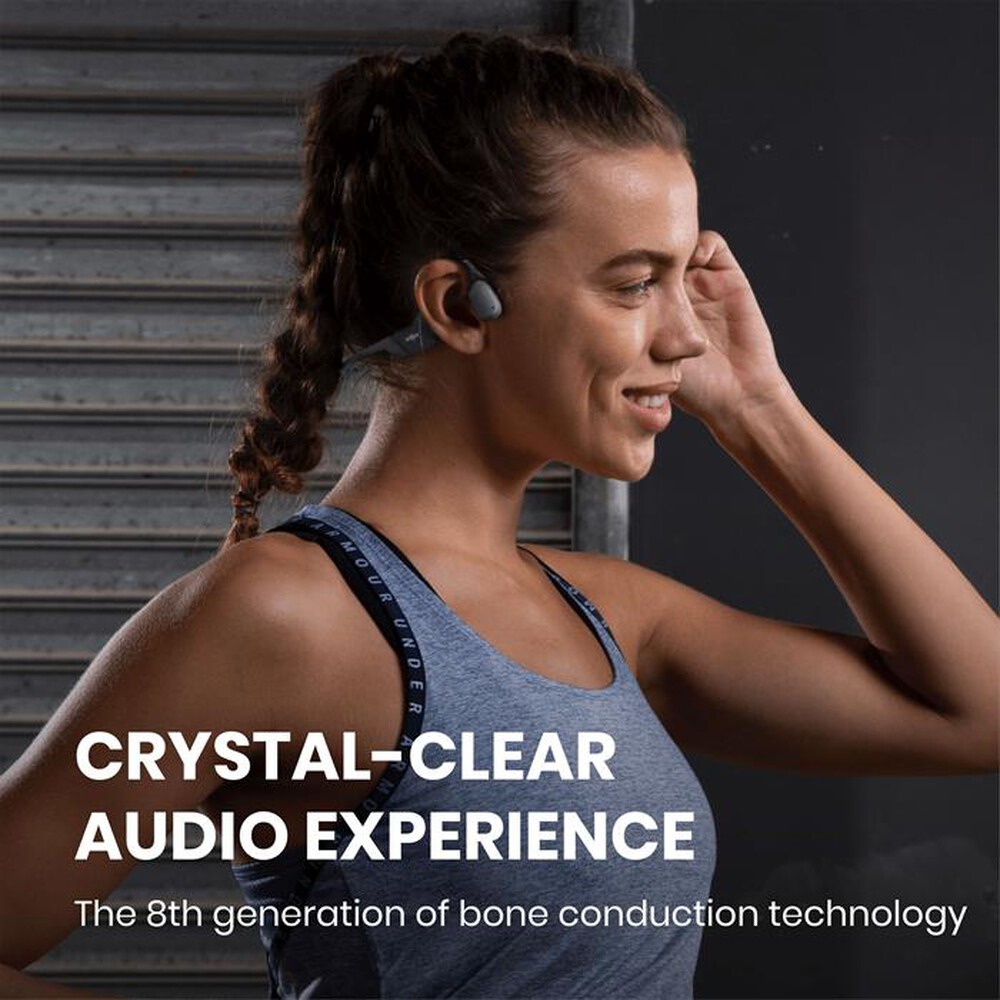 "SHOKZ - Auricolare Bluetooth OPENRUN-Grey"
