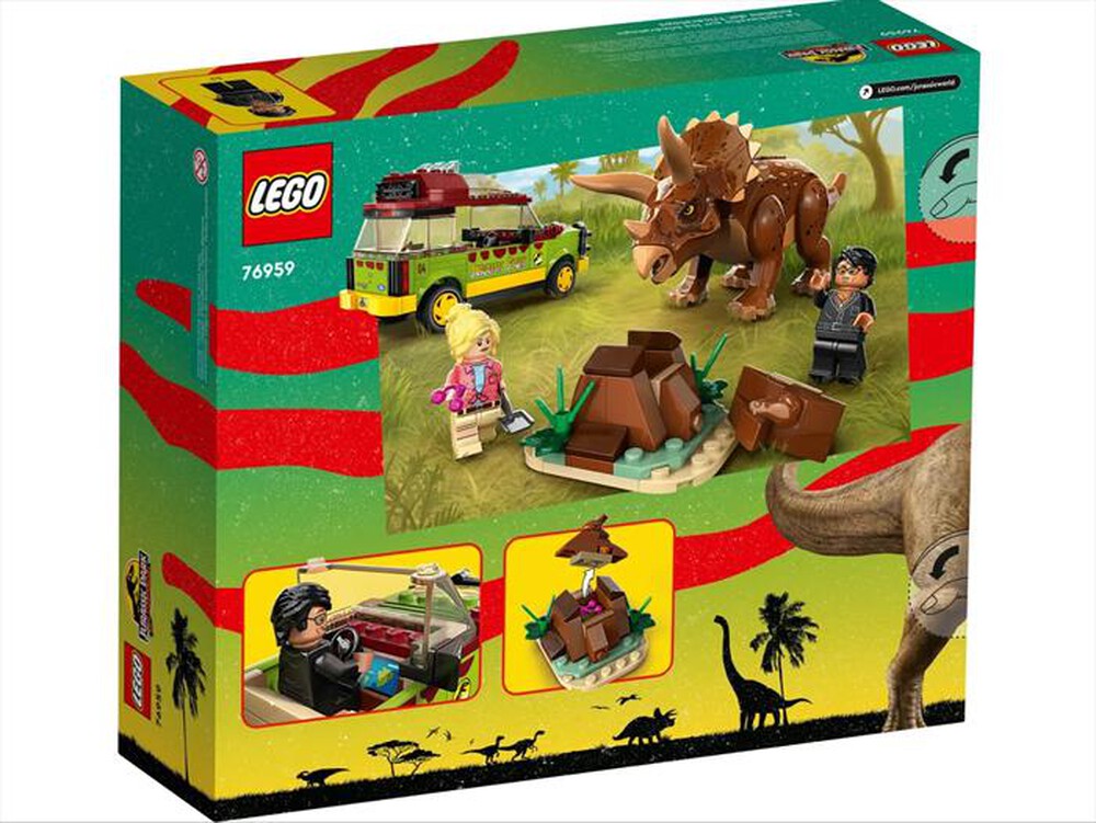 "LEGO - JURASSIC WORLD La ricerca del Triceratopo - 76959-Multicolore"