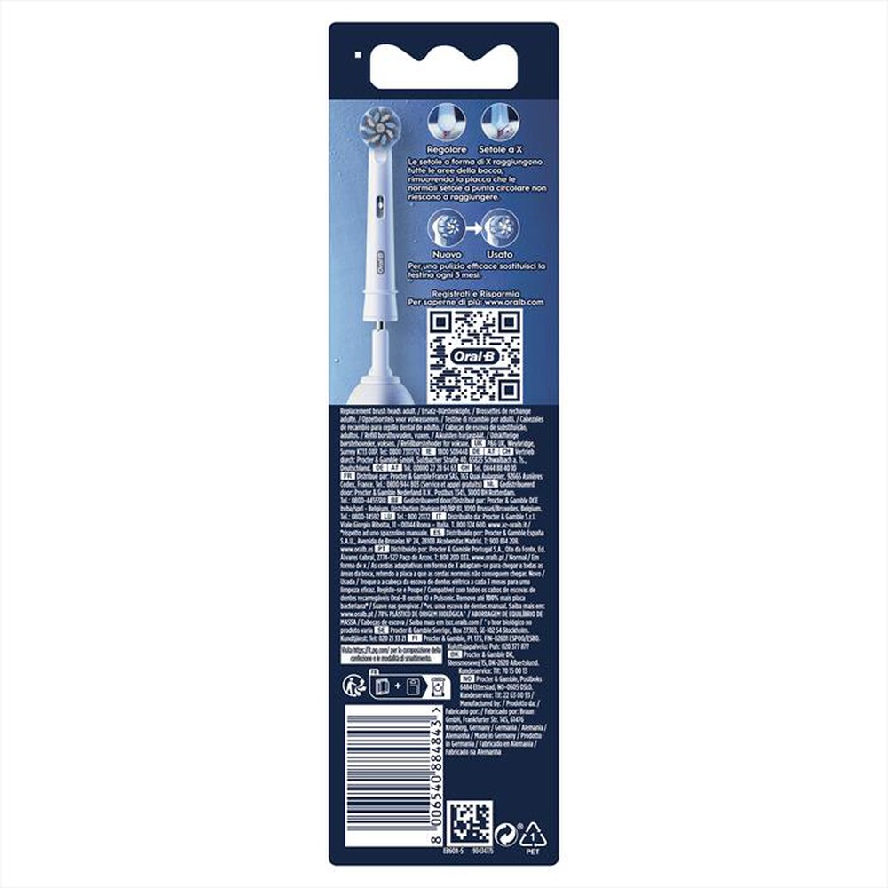 "ORAL-B - TESTINE DI RICAMBIO PRO SENSITIVE-WHITE"